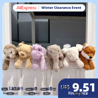 Jelly Cat Royaume-Uni Smudge Rabbit Monkey Elephant Peluches Confortables pour Adolescents, Jouets en Peluche Ultra-Doux en Coton PP