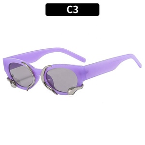 Tinh Thần rắn Mèo Mắt kính mát thời trang cao Hàn Quốc retro mùa hè kính mặt trời Burst Kính mát màu - Product Image 4