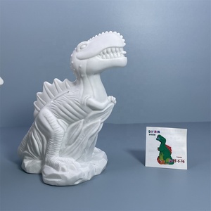 Meilleurs jouets figurines actives Alligator peint embryon blanc poupée en vinyle bricolage pour enfants avec tirelire - Product Image 1