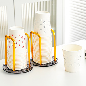 Portavasos Triple de Papel, Dispensador Apilable de Acrílico, Ahorro de Espacio, Soporte para Tazas de Café y Té para el Hogar - Product Image 4
