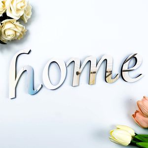 15CM Hot Selling Decorative Tool Waterproof Acrylic With Adhesive Backing <b>Letters</b> 3d Mirror <b>Wall</b> Sticker English <b>Letters</b> - Product Image 3