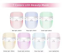 Masque de beauté pour le visage à lumière LED, optimise l'état de la peau, hydrate la peau du visage et améliore l'éclat naturel de la peau