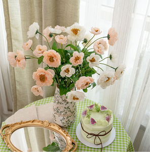 زهور صناعية من المصنع: خشخاش، إكليل الجبل، باقات زهور الزفاف، زهور البرقوق، ديكور منزلي، منتج جديد محاكي للبيع بالجملة - Product Image 3