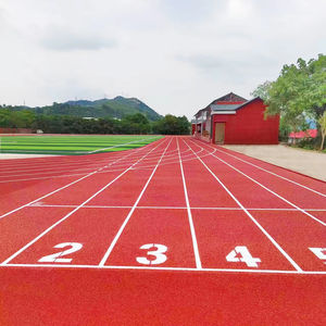 Revêtement de sol sportif INOLP Eco-Safe Piste perméable à l'air respirante pour la course Polyuréthane certifié recyclable à faible émission de COV - Product Image 1