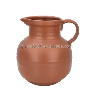 Özel seramik terracotta su filtresi sürahi el yapımı Earthen kil su depolama sürahi klasik kırmızı Terracotta sürahi