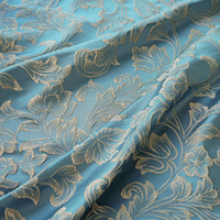 Haute qualité 100% polyester tissé fil teint personnaliser mode 3D or fleur fil teint brocart Jacquard tissus