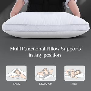 Oreillers en <span class=keywords><strong>duvet</strong></span> d'<span class=keywords><strong>oie</strong></span> taille King, collection hôtelière, pour dormir sur le côté, le dos <span class=keywords><strong>ou</strong></span> le ventre, <span class=keywords><strong>oreiller</strong></span> à soufflets pour dormeurs sur le côté, le dos <span class=keywords><strong>ou</strong></span> le ventre - Product Image 5