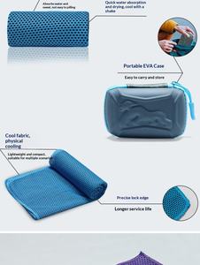 Toalla Refrigerante de Secado Rápido al por Mayor, Suave, Transpirable, Absorbente de Sudor Frío, con Caja de Almacenamiento, para Deportes, Running, Yoga, Gimnasio, Club - Product Image 2