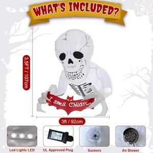 Effrayant <span class=keywords><strong>Halloween</strong></span> <span class=keywords><strong>squelette</strong></span> s'est cassé de la fenêtre <span class=keywords><strong>Halloween</strong></span> décoration gonflable accessoires de cour extérieure pour les fournitures de fête - Product Image 5