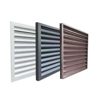 Rejilla de Ventilación para Unidad Exterior de Aire Acondicionado, Cubierta Decorativa de Aluminio Soldado, Malla Protectora Resistente a la Intemperie
