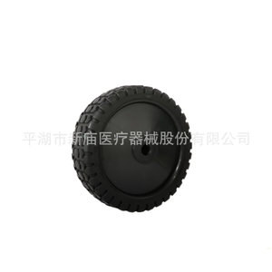 Rueda giratoria Xinmiao de 5 pulgadas, tipo fijo, rueda individual, accesorio de hardware negro para equipo médico - Product Image 4