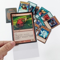 Sleeves de cartes transparentes mates de qualité supérieure, sleeves de cartes de jeu personnalisées Yugioh, 64x89 mm, sleeves de cartes en plastique pour le trading