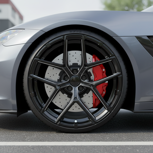 ล้อแม็กซ์ HUAMAI อลูมิเนียมฟอร์จ ขอบลึก 30 มม. ET  ขนาด <span class=keywords><strong>PCD</strong></span> 112/114.3/<span class=keywords><strong>120</strong></span>/139.7 สีดำ สำหรับรถยนต์ Mercedes Audi - Product Image 5