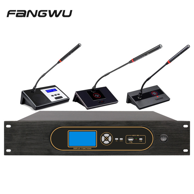 Digital Multi Microphone Audio Conference System With Recording Function for Meeting Room