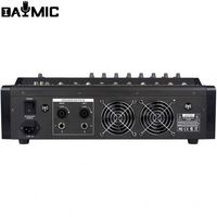 AOSHEN Mélangeur Amplificateur 8 Canaux avec Écho DSP 16, 2x300W/8ohm USB avec BT, Mixeur Audio USB Professionnel pour DJ
