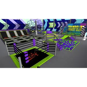 Qiaoqiao 3275SQM Toboganes Innovadores, Parque Infantil Interior para Niños, Parque <span class=keywords><strong>de</strong></span> Trampolines Interior Ninja, Circuito <span class=keywords><strong>de</strong></span> Ninja Warrior - Product Image 4