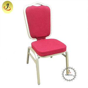 Mejor precio apilable de alta calidad Metal Hotel Hall boda Color rojo banquete evento sillas - Product Image 6