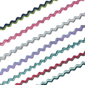 Cinta de Raso Colorida de 8 mm, Cinta de Encaje en Zig Zag, Ribete de Raso para Vestidos y Bolsos - Product Image 6