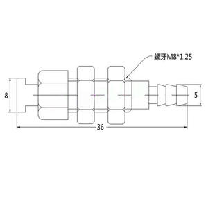 Raccords pneumatiques, filetage M5, connecteur de tube de 6 mm, adaptateur de tuyau d'air industriel - Product Image 2