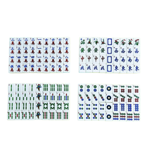 Customized Crystal Acrylic American Mahjong Set 152 <b>Cards</b> GOLD <b>Glitter</b> 2 Layer Taiwanese Mahjong Tiles with Metal Case Racks - Product Image 4