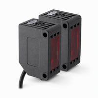 Capteur photoélectrique longue portée 2000 mm, lumière rouge 640 nm, suppression de l'arrière-plan, capteur optique IP65 pour tri logistique