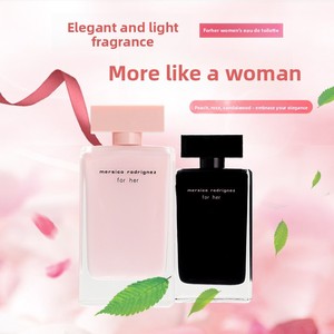 Commerce extérieur transfrontalier Naxisu pour femme, parfum en flacon noir, musc rose, orchidée florale, spray 100ml, vente en gros - Product Image 2