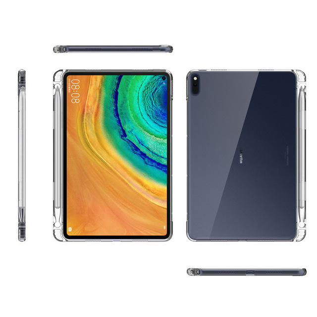 Clear Shockproof 360 Matte Bumper Slim TPU Cover Case For HUAWEI matepad 10.4" 2022/Honor V6 10.4" with Stylus pencil holder tablet case