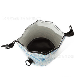 Sac de plage imperméable à motif floral 5-30L avec sangle détachable pour la randonnée en plein air - Product Image 4