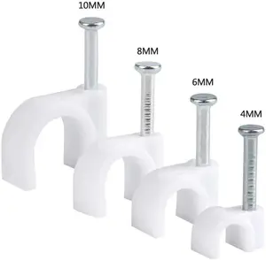 OEM Full Size <strong>Wall</strong> Cable Clip <strong>Nail</strong> for Fasten Telephone Wire Circle <strong>Nail</strong> Clap Cable Wire Clip From Factory - Product Image 1