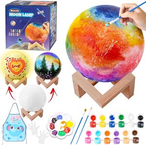 Bán buôn Quà Tặng DIY Moon ánh sáng ban đêm đồ chơi cho trẻ em sơn của riêng bạn Đèn Kit DIY làm Kit - Product Image 2