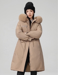 Chaqueta Larga de Algodón para Mujer para Invierno, Nuevo Estilo con Forro Interior Holgado, Chaqueta de Algodón con Capucha para Mujer - Product Image 4