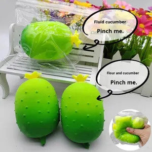 Realistic Cucumber Shaped Soft Squeeze Sensory Toy for Desk Decoration Hands-On Stress Relief <b>Fidget</b> Toys Youth - Product Image 2