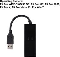 Módem de Datos y Fax Externo USB 2.0 56K V.92, Adaptador Dongle para WIN 98 SE/ME/2000/X/Vista/Win 7
