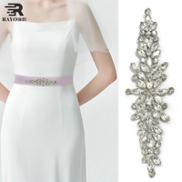 Vente en gros Asfour 88888 cristal naturel verre appliques feuille perle mariée coiffure robes accessoires pour les occasions de mode