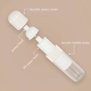 15ml 30ml 50ml 100 ml 30g 50g Replaceable Empty Plastic Skincare Jars Bottles Cosmetic <b>Containers</b> Set for Cream Serum Lotion - Product Image 6