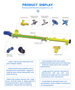 Flexible vertikale zement <span class=keywords><strong>flex</strong></span> geneigten förderer schraube schraube förder preis sägemehl edelstahl maschine - Product Image 6