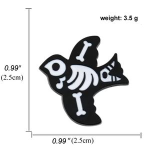 Oferta Especial: Pin de Metal de Dinosaurio de Dibujos Animados, Pin de Solapa de Aleación de Zinc Negra Esmaltada con Diseño Divertido y Creativo de Animales, Pin de Solapa de Gato, Artesanía Metálica para Regalos - Product Image 6