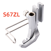 Pied presseur à glissière moleté GAUCHE / DROITE S67ZL / S67ZR Compatible avec Durkopp Adler 67,167,267,69,269 JUKI LS-1342,LS-1342-7