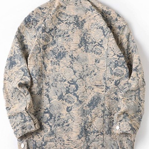 Chaqueta de Primavera de Marca Moderna para Hombre, Unisex, Estilo Informal, Jacquard, Hip Hop, Holgada, de Mezclilla, con Cuello Alto, Ideal para Parejas - Product Image 4