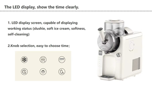 Machine à Slushie 2 en 1 Aucune glace nécessaire <span class=keywords><strong>2L</strong></span> Crème glacée molle servie Machine à boissons glacées <span class=keywords><strong>professionnelle</strong></span> avec technologie de congélation par flash - Product Image 6