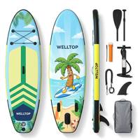 Planche à pagaie gonflable OEM Tropical Zone 305*81*15CM SUP pour les opérateurs de stations balnéaires en ASEAN