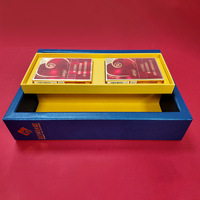 Boîte cadeau de luxe personnalisée en carton rouge à double porte, emballage multicouche pour cosmétiques, bijoux, parfums