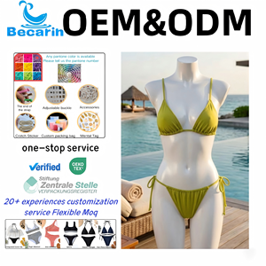 Ensemble <span class=keywords><strong>de</strong></span> bikini taille haute pour femme, <span class=keywords><strong>maillot</strong></span> <span class=keywords><strong>de</strong></span> <span class=keywords><strong>bain</strong></span> triangle sans bretelles avec logo personnalisé, vente en gros OEM, <span class=keywords><strong>maillot</strong></span> <span class=keywords><strong>de</strong></span> <span class=keywords><strong>bain</strong></span> deux pièces - Product Image 1