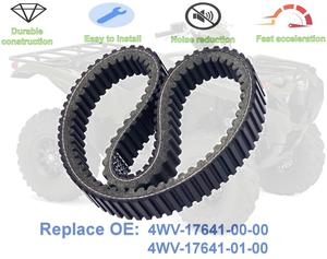 Correas de Transmisión para Cuatrimotos 4x4, Correa de Transmisión de Alta Resistencia 4WV176410000 para Yamaha <span class=keywords><strong>Grizzly</strong></span> <span class=keywords><strong>700</strong></span> 550 Kodiak <span class=keywords><strong>700</strong></span> <span class=keywords><strong>EPS</strong></span> YXM700 Viking - Product Image 1