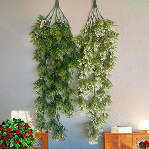 Planta colgante artificial Helechos colgantes artificiales Plantas Vides Faux Plastic Ivy para el hogar <span class=keywords><strong>Dirc</strong></span> Outdoor - Product Image 4