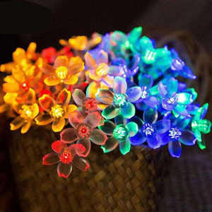 Kirschblüten <span class=keywords><strong>LED</strong></span> Solar Garten leuchten <span class=keywords><strong>String</strong></span> 10M Warmweiß <span class=keywords><strong>LED</strong></span> Weihnachts beleuchtung für Garten dekorationen Partys IP44 bewertet - Product Image 3