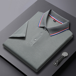 Venta al por mayor Oem/Odm Custom Cool 100% algodón de manga corta de secado rápido Casual sólido hombres Polos - Product Image 2