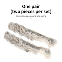 1 Paire d'Amortisseurs de Vibration en Fourrure de Lapin pour Cordes de Tir à l'Arc, Accessoires de Tir à l'Arc, Absorbeurs de Chocs pour Arcs Classiques et Recurve