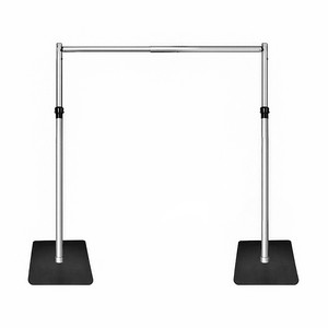 Adjustable Pipe and Drape <b>Backdrop</b> <b>Stand</b> Heavy Duty Double Crossbar Pipe and Drape Set - Product Image 1