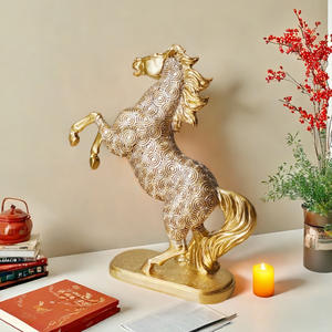Adorno de la suerte con diseño de caballo europeo transfronterizo, regalo para bodas y festividades, decoración para oficina, sala de estar y entrada, venta al por mayor - Product Image 4